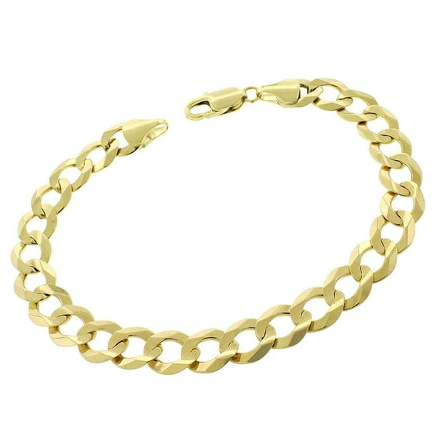 Next Level Jewelry 10K Yellow Gold 9.5MM Solid Cuban