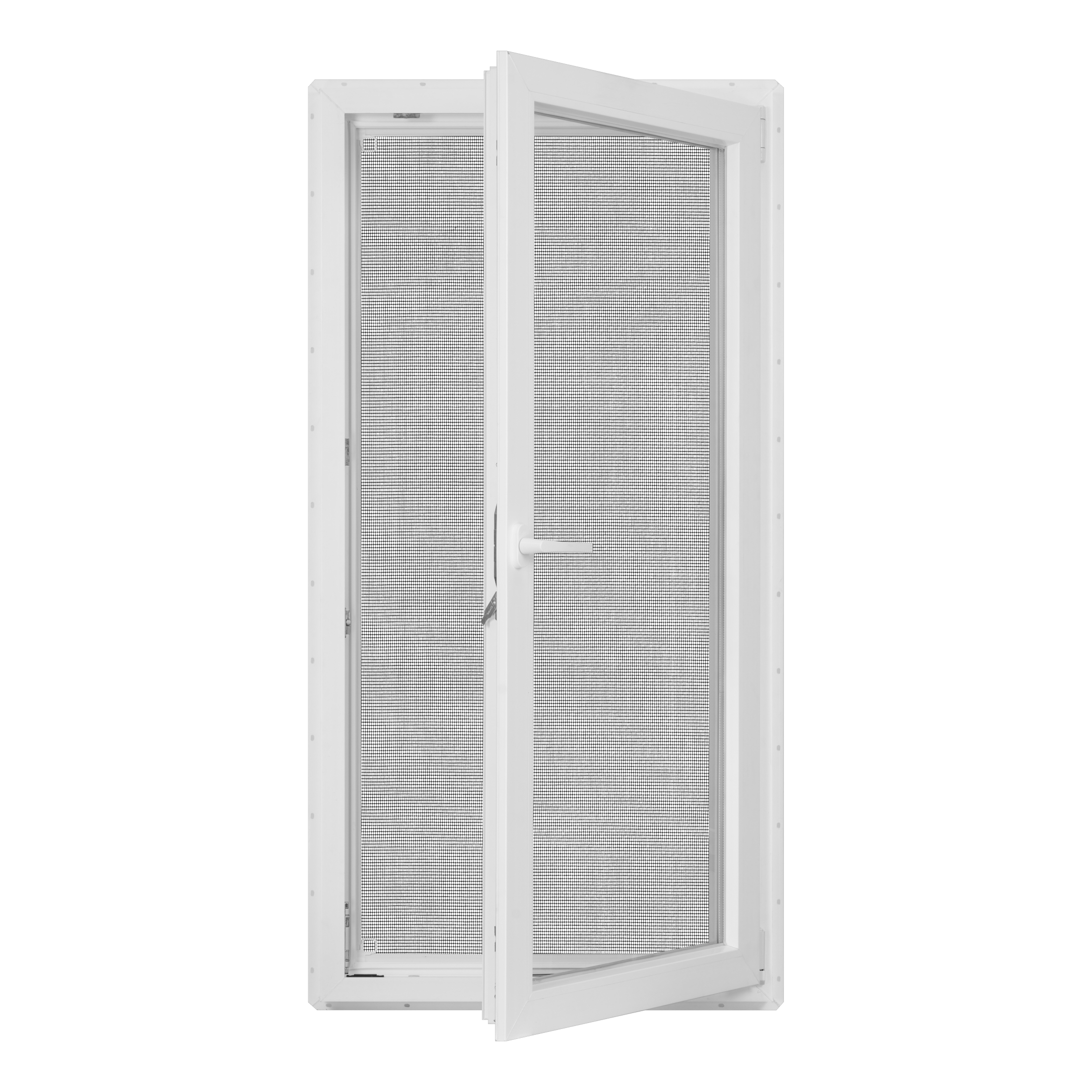 30 in. x 60 in. White Vinyl Double-Pane LowE3 Insulated Tilt & Turn European Window