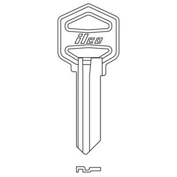 Kaba Ilco Corp. EZ1-KW1 Key Blank - Office Use - Multicolor