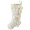 thumbnail image 4 of White Tweed Christmas Stocking, 19", by Holiday Time, 4 of 5