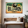 thumbnail image 3 of Elephant Stock Billiards Club Wall Art - Horizontal Canvas Wall Art - Living Room Wall Decor - Wall Signs Canvas - Beige And Black Decor - 48" x 32", 3 of 8