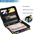 thumbnail image 3 of FORMRS Zipper Binder with Shoulder Strap 2-inch Ring 500 Sheet Capacity File Bag, Colorful Leaves, 3 of 5