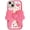 Pink Bow, variant on Pink Butterfly Phone Case Compatible with iPhone 11, Cute 3D Korea Dopamine Butterfly Case with Butterfly Wings Folding Stand Shockproof Silicone Soft Case