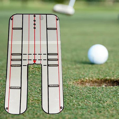 Acrylic Golf Putting Mirror Indoor Outdoor Training Aid Swing Trainer Golf Putter Line Golf Equipment Practice Aid for Accuracy Posture