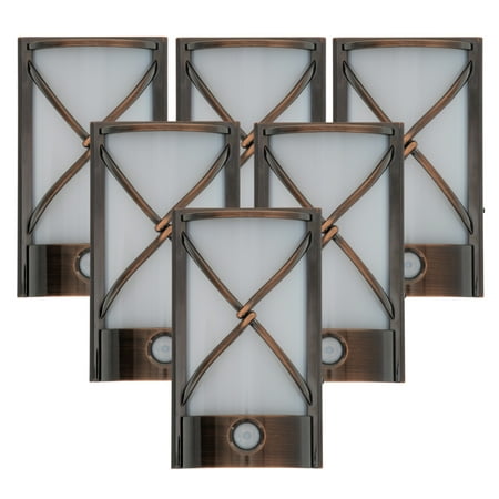 Unused Light - Capstone Motion Activated LED Plugin Night Light – With Automatic Dusk to Dawn Sensor Feature, Decorative Sconce Lights Up Your Home – Covers Unused Outlet Plugs