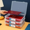thumbnail image 3 of A4/A5 Documents Storage Case Buckle Design Dust-proof PP Wide Application File Paper Storage Case Office Supplies, 3 of 8