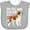 AC-Heather Grey, variant on Inktastic My Big Sister is a Saint Bernard (white) Boys or Girls Baby Bib