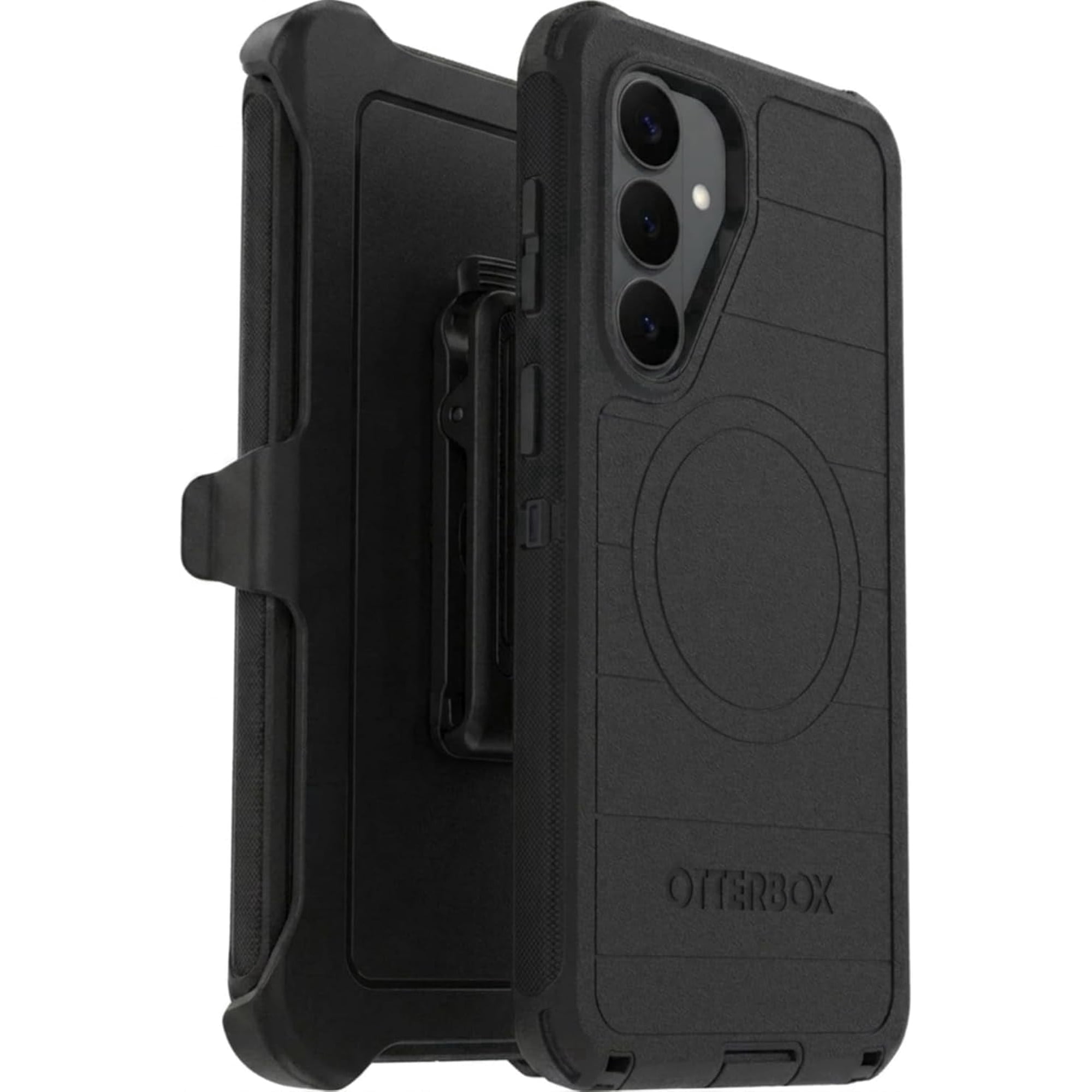 OtterBox Samsung Galaxy S26+ (Only) - Defender Series Case with Magnets - Black - Holster Clip Included - Tough - Rugged & Durable - with Port Protection - Wireless Charging Compatible