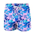 thumbnail image 5 of QATAINLAV Big and Tall Summer Beach Shorts for Men Casual Drawstring Running Athletic Sport Shorts Quick Dry Tropical Palm Trees Printed Swim Trunks with Pockets Multicolor S Sales Today, 5 of 7