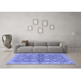 thumbnail image 3 of Ahgly Company Machine Washable Indoor Rectangle Abstract Blue Modern Area Rugs, 7' x 10', 3 of 4