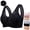 #02 Black 【Mix, Match & Rotate: Stock Up on Daily Colors】, variant on Women's Front Closure Bra, Full Coverage Wireless Underwear with Wide Shoulder Straps, Breathable Push-Up Comfort Bra | VerBelle,Khaki S