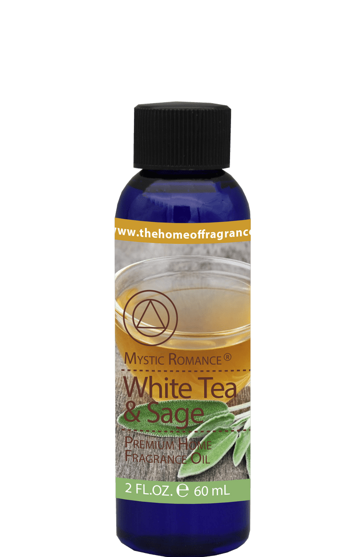 Mystic Romance Premium Home Fragance Oil Scent WHITE TEA & SAGE 2FL.OZ