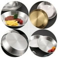 thumbnail image 3 of KAKOWELY 1Pack Silver Pizza Serving Plate 18x7.1x1.2in Round For Picnic Storage, 3 of 8