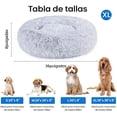 thumbnail image 2 of edx Cama para Perros Calmante de 36 Pulgadas para Perros Extra Grandes, Suave, Cálida y Acogedora, Redonda y Esponjosa, Lavable a Máquina, Gris, 2 of 8
