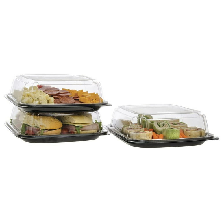 222x192mm PP 4 Compartment Food Tray , Disposable Take Out Food