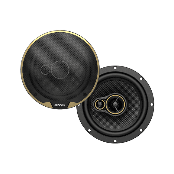 Jensen 6.5" 3-Way Aramid Fiber Coaxial Car Speakers (Pair), 720W Peak Power, 120W RMS - WJS65R