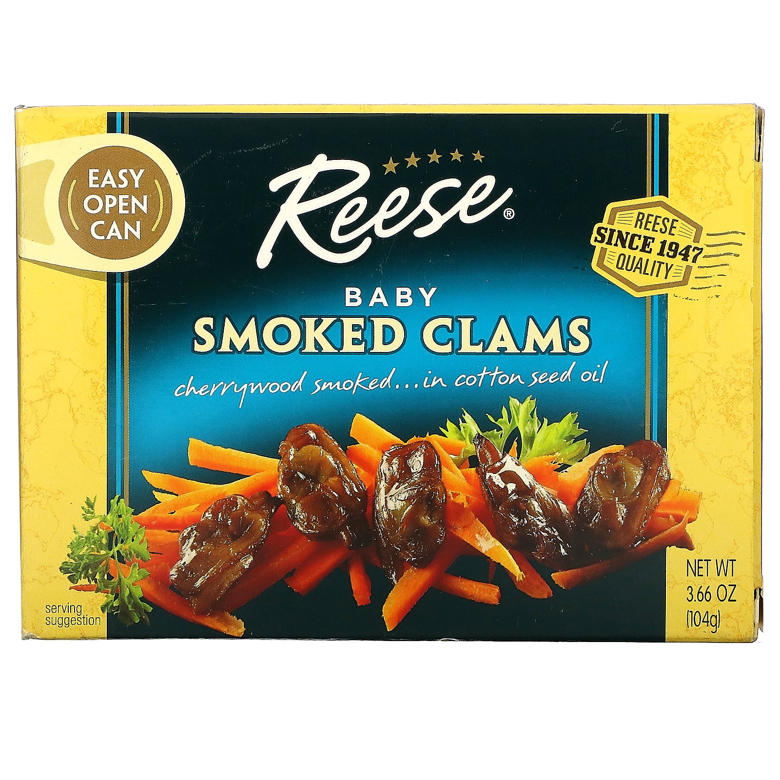 Reese Baby Clams - Smoked - 3.66 oz - Case of 10