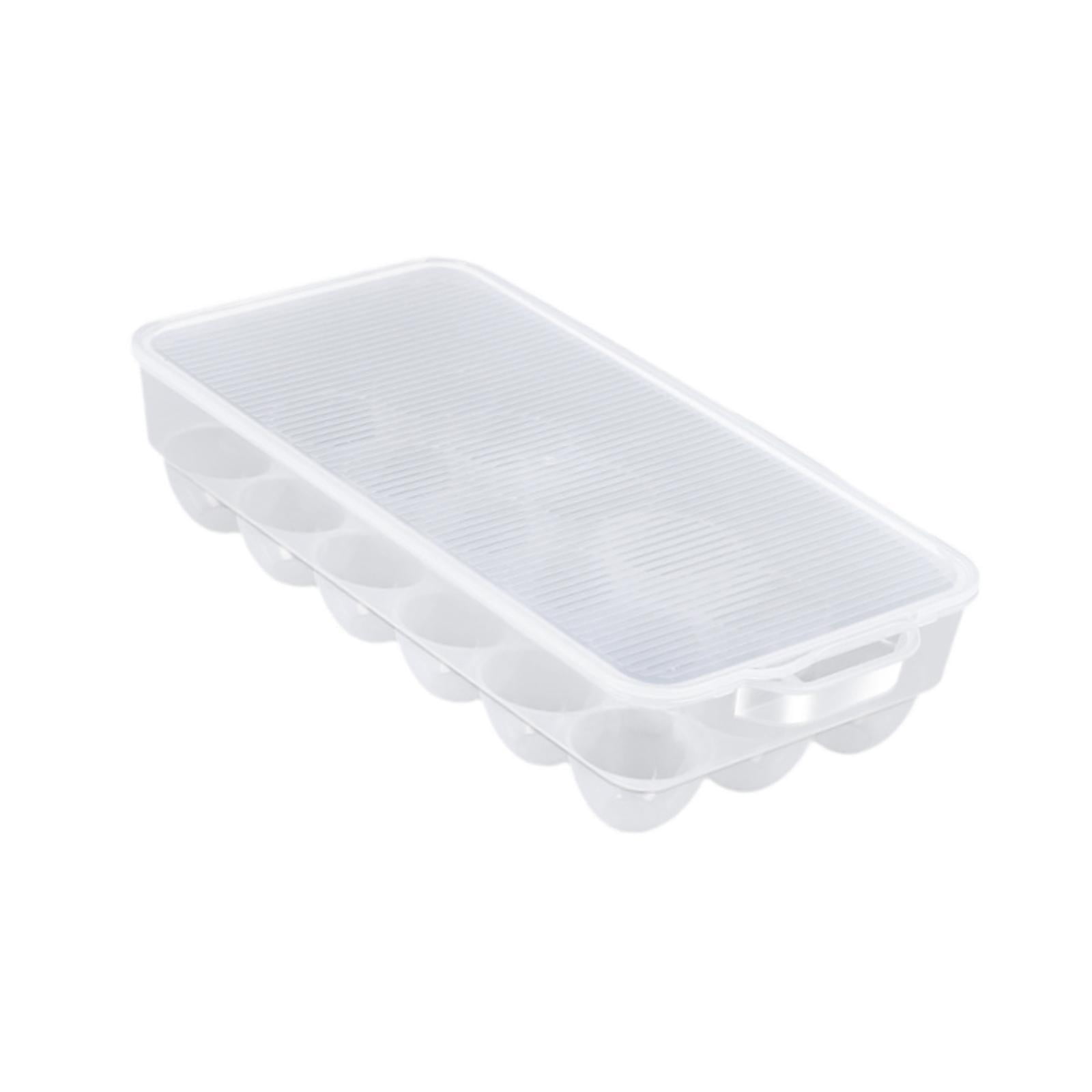TISHITA Transparent Egg Storage Box Egg Storage Solution with Cover Storage Box Egg Drawer Fridge Egg Tray Refrigerator Egg Organizer
