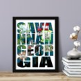 thumbnail image 3 of Designs ByLITA Savannah, Georgia Inspirational, 11 x 14 Wooden Wall Print (Framed) | American Cities Stylish Home Decoration, 3 of 6