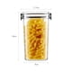 thumbnail image 2 of Tarro de almacenamiento de granos transparente de cocina, tarro sellado, apilable, tarro de grano con doble sellado, 2 of 3