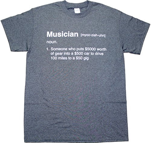 Music Band Tops T-Shirt Funny Novelty Womens tee TShirt Music Meaning 