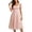 Pink, variant on Women's Square Neck Puff Sleeve Midi Dresses Floral Print Embroidered Tulle A-Line Dresses for Wedding Guest Party