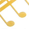 thumbnail image 3 of Pince à partition en métal avec motif de notes, support de page délicat pour piano et guitare, doré, 3 of 4