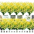 thumbnail image 3 of Artificial Flowers for Outdoors Fake Calla Lily Flowers Faux Plastic Plants UV Resistant Spring Summer Flowers for Garden Porch Patio Office Window Box Table Home Decorations, Yellow, 3 of 5