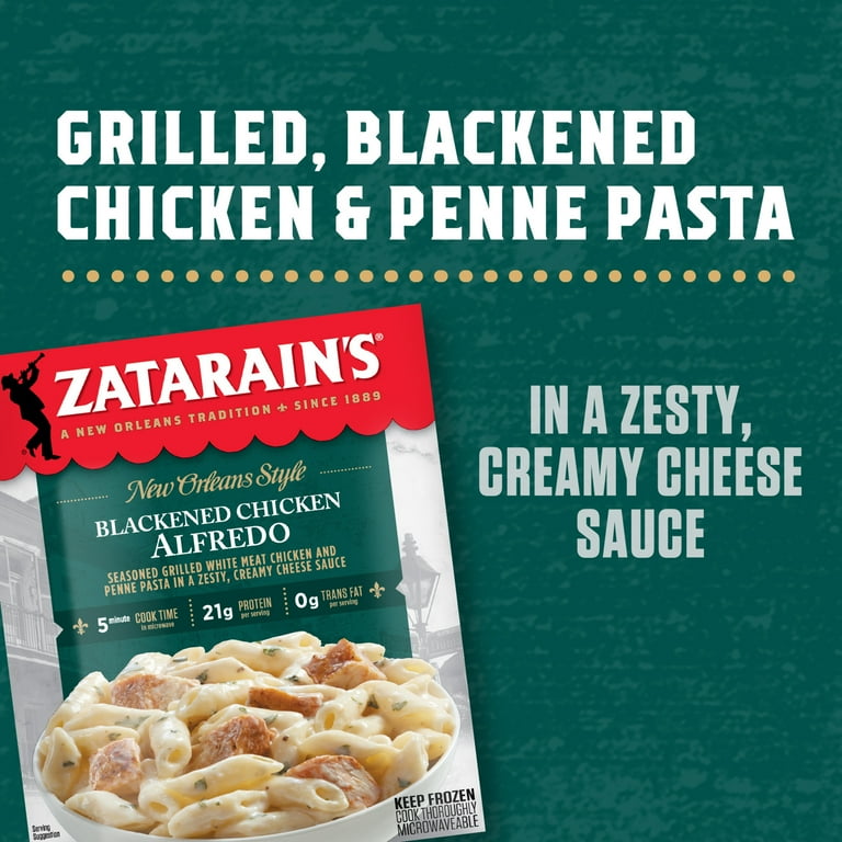 Zatarain's Blackened Chicken Alfredo Frozen Dinner 10.5 oz with