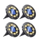 thumbnail image 1 of Luz solar al aire libre, paquete de 4 8 LED Luz de suelo para jardín Iluminación 6000K Lámpara solar impermeable IP65 Foco empotrable para camino Terraza Patio subterráneo [Clase de eficienc, 1 of 5