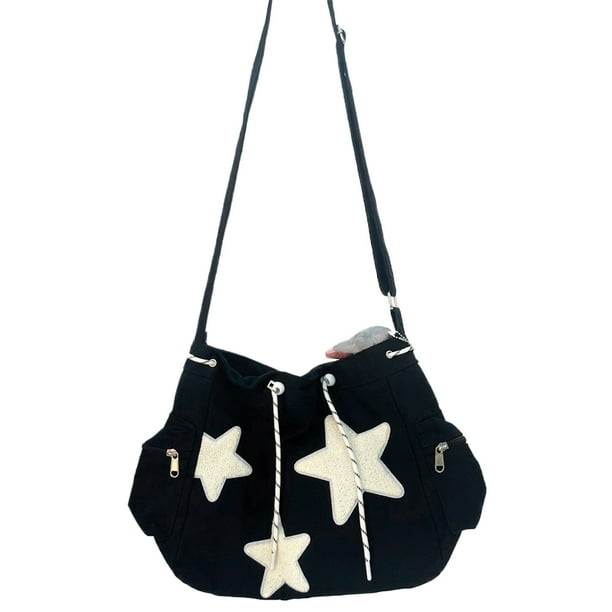 Bolso Bandolera Informal para Mujer Con Correa Ajustable Lona Forma Desplazarse