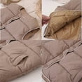 thumbnail image 5 of Kogui Kids Down Jackets Vest Girls Puffer Vest Stand Collar Sleeveless Warm Jacket Cute Outerwear with Pockets Size 7-8 (Khaki,7-8 Years), 5 of 9