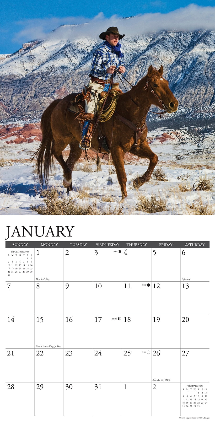 Cowboy Boots Calendar 2024 - 2025: Jan 2024 to Dec 2025, Bonus 6 Months  2026, 30 Months of Cowboy Boots, Thick & Sturdy Paper, Great Gift For