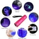 thumbnail image 5 of Linterna de luz violeta Apuakthei de 4 piezas y 12 LED, linterna ultravioleta de luz violeta 395, 5 of 5