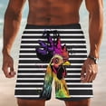 thumbnail image 2 of Pantalones de Cintura Elásticos Pantalones de Natación de Verano de Ocio de la Playa de los Hombres con Estampado de Bolsillo Oculto, 2 of 8