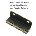 thumbnail image 4 of BE-TOOL 2/4/6PCS Small Cabinet Three-Fold Hinges, Decorative Box Hinges for Small Cabinet Door Wardrobe Suitcases Antique Bronze, 4 of 8