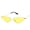 Gold frame yellow film, variant on Adults Vintage Cat Eye Sunglasses with Metal Frame Triangle Ocean Piece Design AC Lenses Full Frame Non Polarized Fashion Eyewear for Women and Men