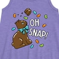 thumbnail image 2 of Instant Message - Oh Snap Chocolate Bunny - Toddler and Youth Girls A-line Dress, 2 of 5
