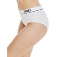 thumbnail image 3 of Hanes Originals Women's Seamless Rib Hi-Leg Bikini Underwear, 3-Pack, 3 of 7