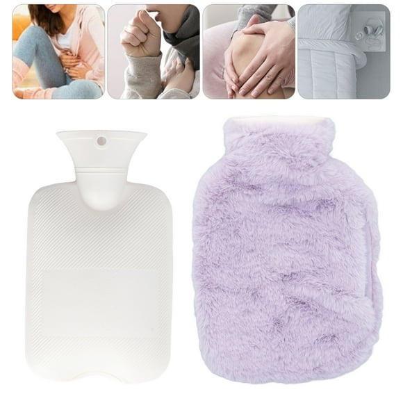 Hot Hot Water Bag Double Insert Pocket PVC Liner Washable Cover 1000ml Capacity Warm Water Bag for Home