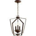 thumbnail image 2 of 894-3-86-Quorum Lighting-3 Light Entry Pendant in Quorum Home Collection style - 13 inches wide by 15.5 inches high-Oiled Bronze Finish, 2 of 5