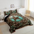 thumbnail image 3 of Castle Fairy Western Texas Stars Twin Comforter Sets,Bohemian Damask Bedding Set, 3 of 8