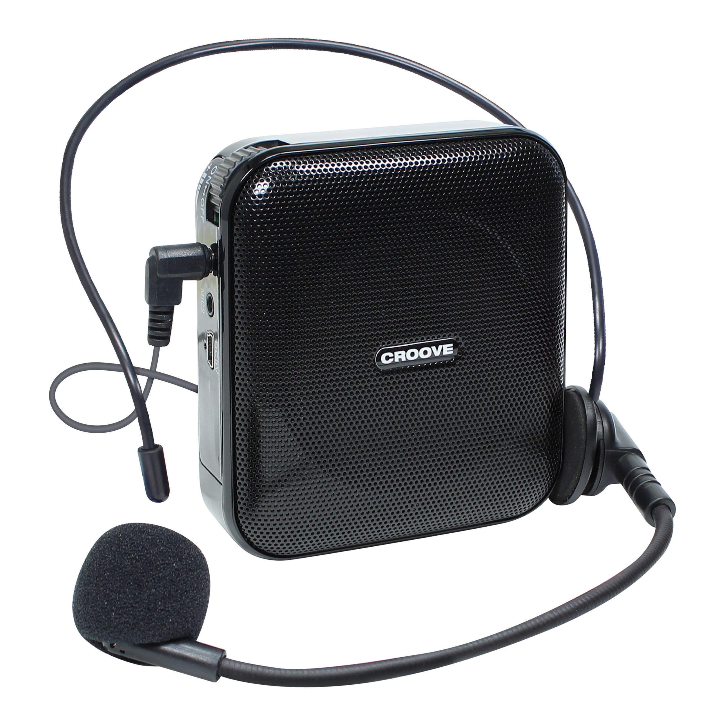 Portable Rechargeable Voice Sound Amplifier Microphone Teaching Speaker Black 