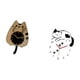thumbnail image 5 of Reloj de pared,Reloj de pared decorativo con forma de gato para sala de estar silenciosa,Reloj de pared de madera,decoración moderna,Reloj de pared,Reloj de pared silencioso,sin, 5 of 8