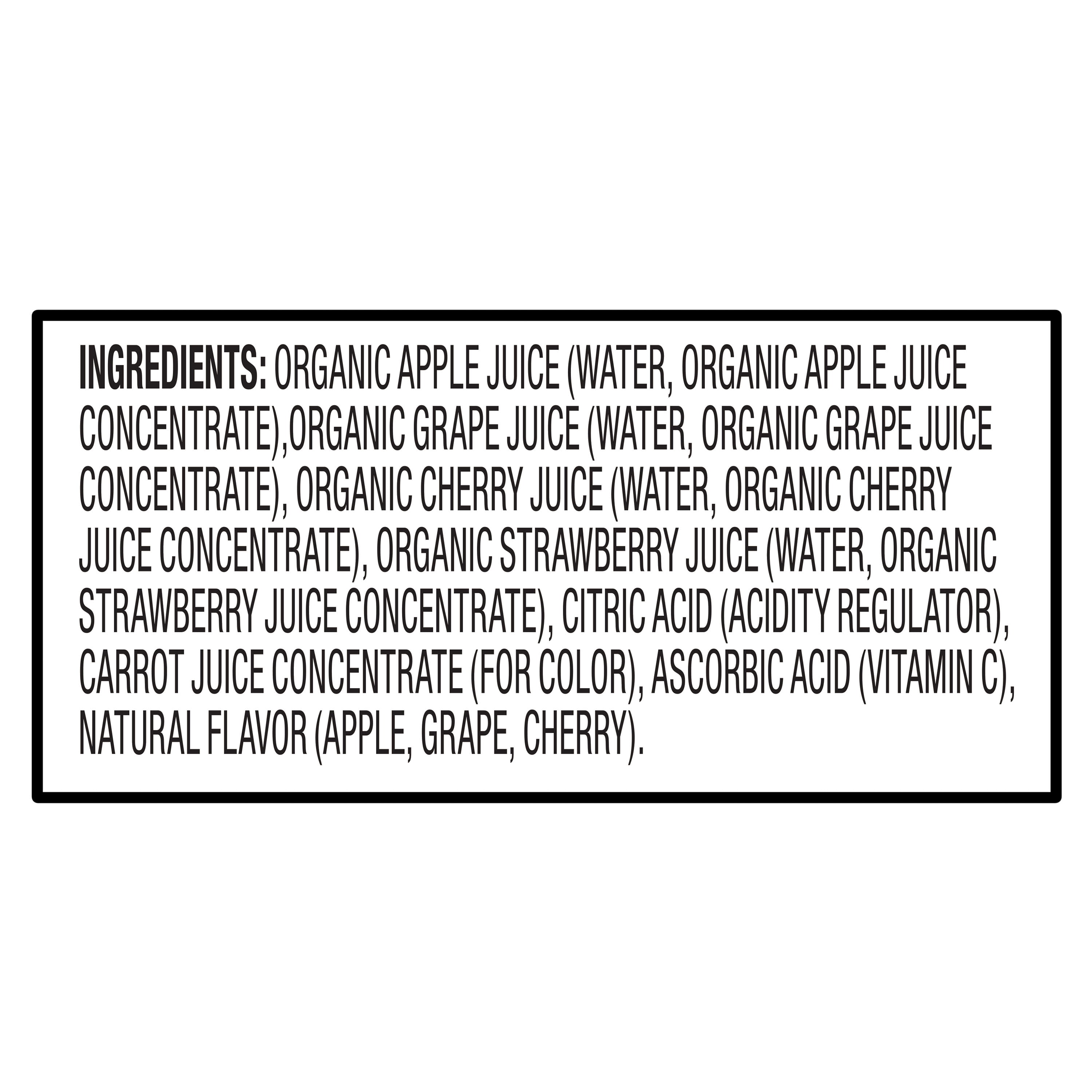 (3 pack) bettergoods Organic 42% Fruit Punch Drink, 6.75 fl oz, 8 Count
