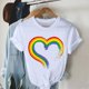 thumbnail image 5 of Fiudx Ofertas Del Día Camiseta de Manga Corta Holgada con Cuello Redondo y Estampado Informal a La Moda para Mujer, 5 of 5