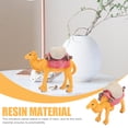 thumbnail image 5 of PAMINGONO Figurine Decor Miniature Camel Statue Synthetic Resin 1Set Orange, 5 of 8