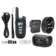thumbnail image 1 of Collar de entrenamiento remoto para perros eléctricos para mascotas, repelente de ladridos de perros recargable, enchufe estadounidense de 100-240V, negro, 1 of 5