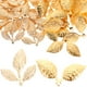 thumbnail image 1 of Joyas de encantadores de forma de hoja de 100 piezas que hacen encantos Charmas de encogimiento de encanto para el cabello., 1 of 8