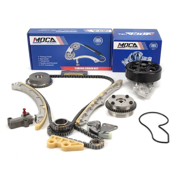 MOCA AUTOPARTS Timing Chain Kit with Exhaust Timing VVT Sprocket Water Pump Fit for 2004-2008 Acura TSX 2.4L